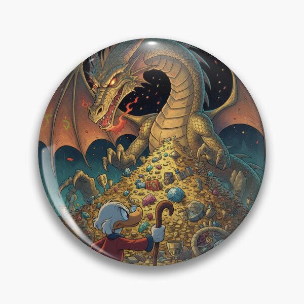 Item preview, Scrooge McDuck Dragon Guarded Treasure Loot Riches designed and sold by GEK-NERD.