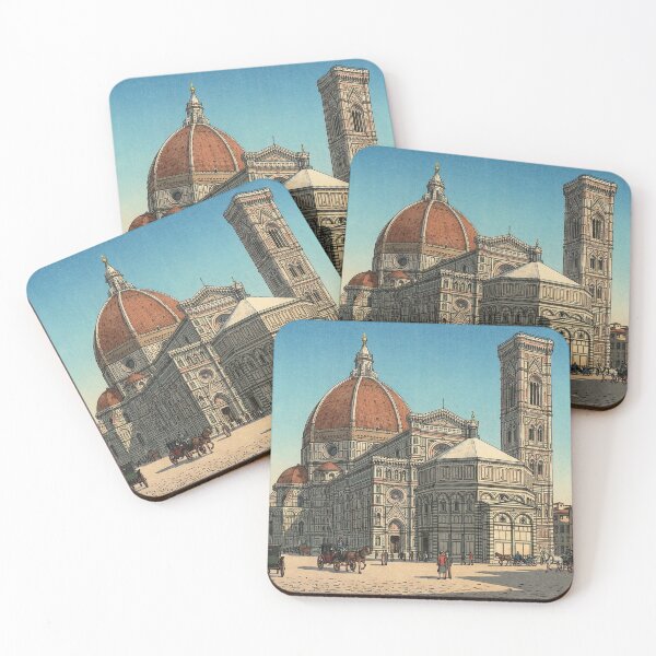 Item preview, Cathedral of Santa Maria del Fiore Japanese Woodblock Print designed and sold by Takeda-art.