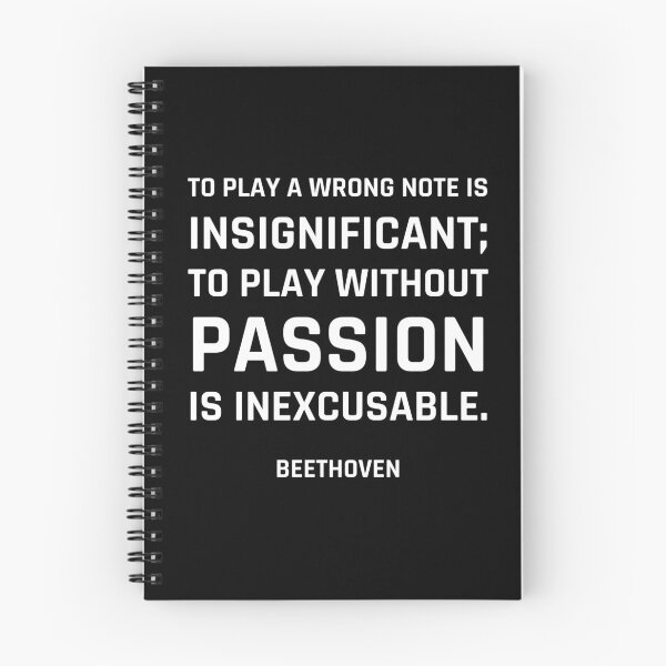Item preview, Beethoven Quotes - To play a wrong note is insignificant; to play without passion is inexcusable. designed and sold by Inspirationmotivation.
