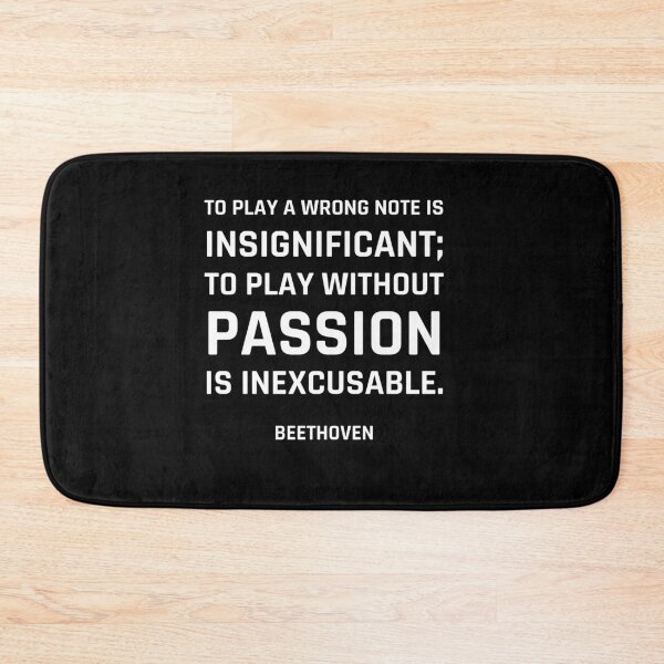 Artikelvorschau, Beethoven-Zitate – Eine falsche Note zu spielen ist unbedeutend; Ohne Leidenschaft zu spielen ist unentschuldbar. entworfen und verkauft von Inspirationmotivation.