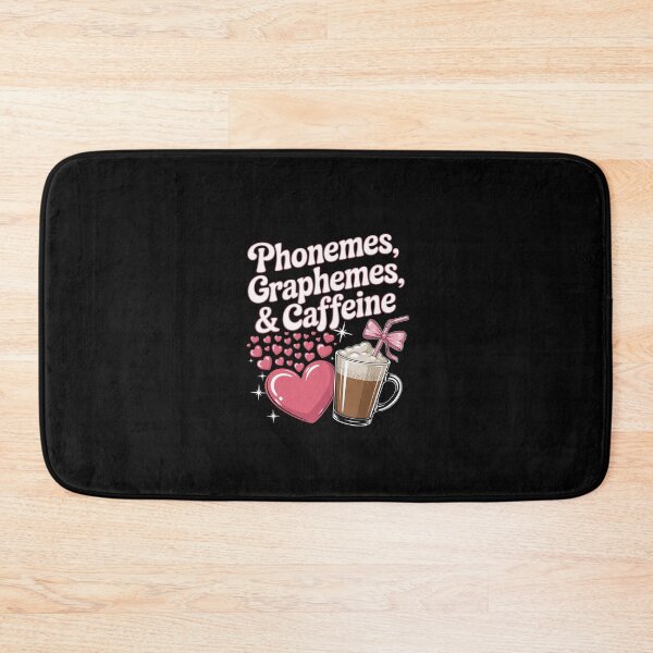 Item preview, Cute Phonemes Graphemes and Caffeine Heart Coffee Girl  designed and sold by CombatTask.