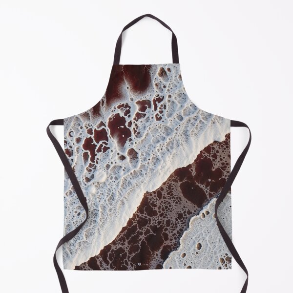 Item preview, Aerial Abstract Ocean Waves with Copper Sand and Foam Texture designed and sold by RokaCircles.