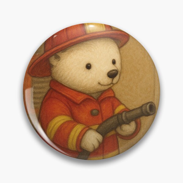 Item preview, Little polar bear works for the fire department designed and sold by Mauswohn.