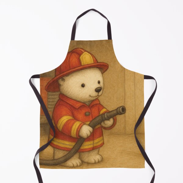 Item preview, Little polar bear works for the fire department designed and sold by Mauswohn.