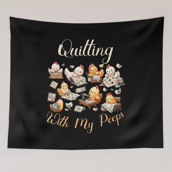 Item preview, Quilting With My Peeps Funny Quilting For Women designed and sold by LorraineRita.