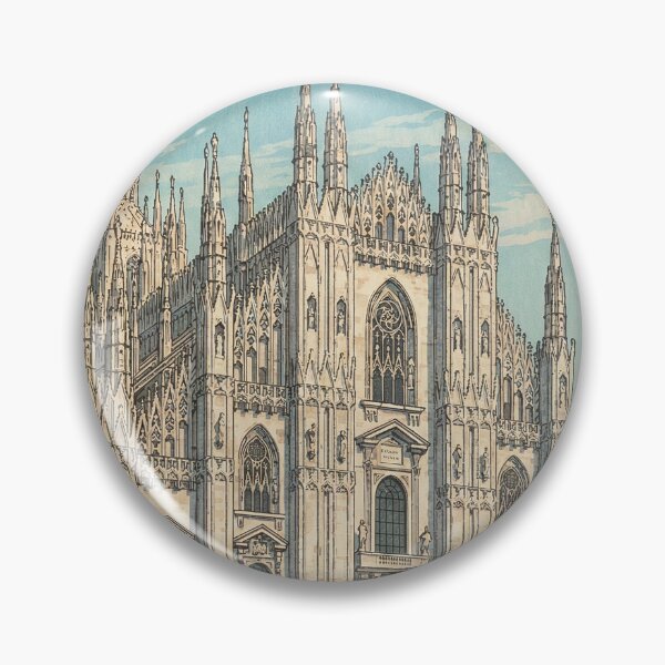 Item preview, Milan Cathedral Japanese Woodblock Print designed and sold by Takeda-art.