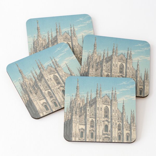 Item preview, Milan Cathedral Japanese Woodblock Print designed and sold by Takeda-art.