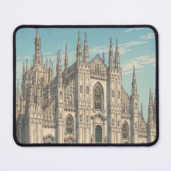 Item preview, Milan Cathedral Japanese Woodblock Print designed and sold by Takeda-art.