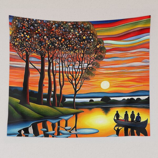Item preview, Ferried across the river designed and sold by George Hutton Hunter.