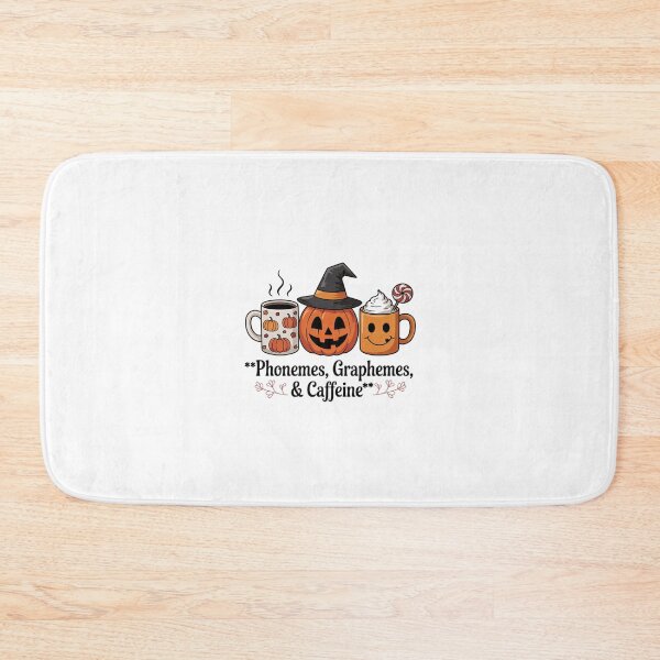 Item preview, Halloween Teacher Coffee Lover Phonemes Graphemes & Caffeine  designed and sold by CombatTask.