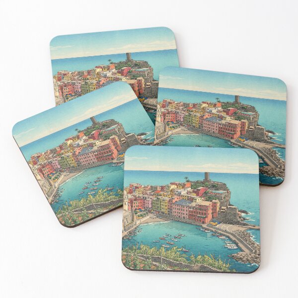 Item preview, Vernazza at Cinque Terre Japanese Woodblock Print designed and sold by Takeda-art.
