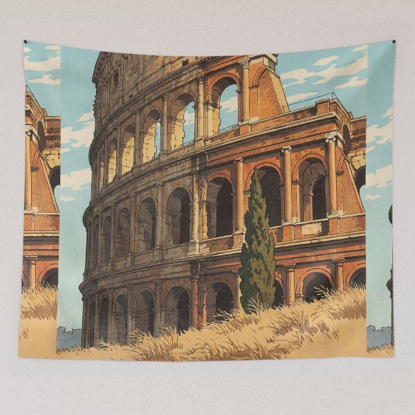 Item preview, Rome Colosseum Japanese Woodblock Print designed and sold by Takeda-art.