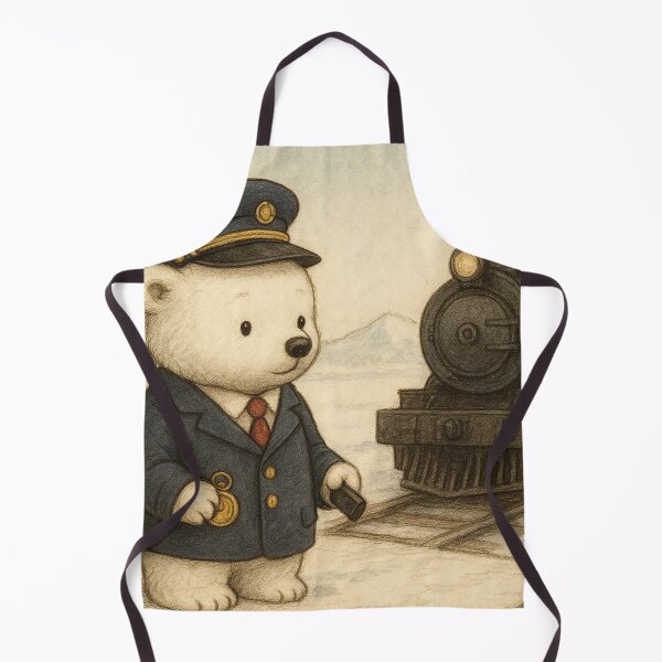 Item preview, Little polar bear rides the train designed and sold by Mauswohn.