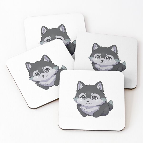 Item preview, Dark Kawaii Wolf Pup designed and sold by BloodMoonDesigns.