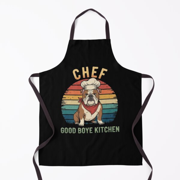 Item preview, Retro Bulldog Chef Design designed and sold by Dogandesighn.