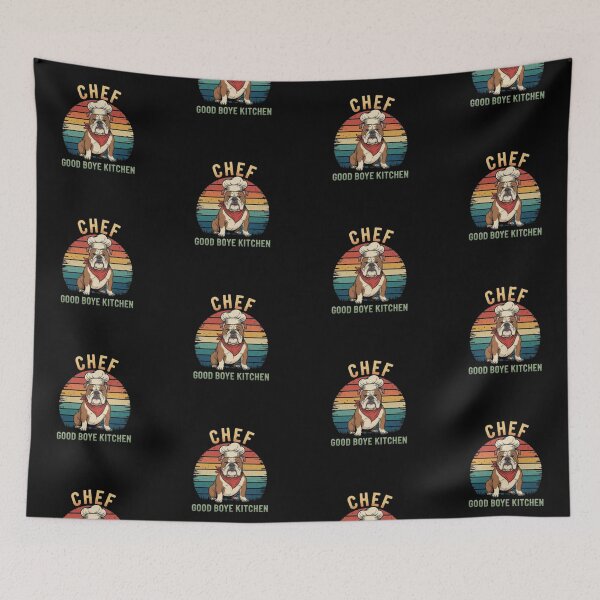 Item preview, Retro Bulldog Chef Design designed and sold by Dogandesighn.