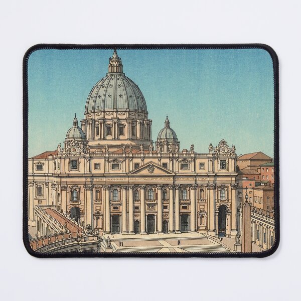 Item preview, St Peters Basilica Japanese Woodblock Print designed and sold by Takeda-art.