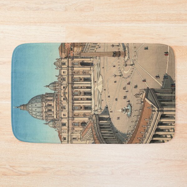 Item preview, St Peters Basilica Japanese Woodblock Print designed and sold by Takeda-art.