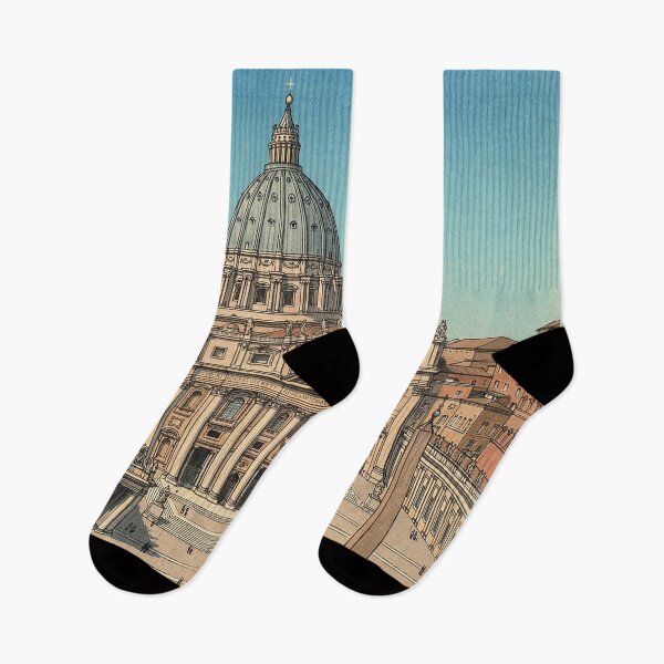 Item preview, St Peters Basilica Japanese Woodblock Print designed and sold by Takeda-art.