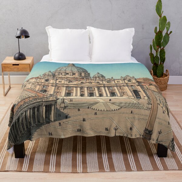 Item preview, St Peters Basilica Japanese Woodblock Print designed and sold by Takeda-art.