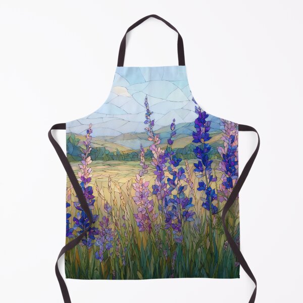 Aperçu de l'œuvre Conception graphique d'une prairie fleurie avec effet vitrail créée et vendue par GrinGalore.