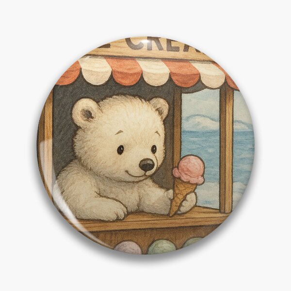 Item preview, Little polar bear sells ice cream designed and sold by Mauswohn.