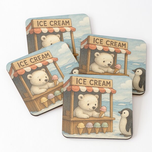 Item preview, Little polar bear sells ice cream designed and sold by Mauswohn.