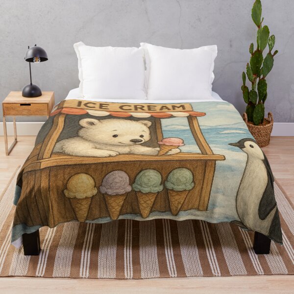 Item preview, Little polar bear sells ice cream designed and sold by Mauswohn.