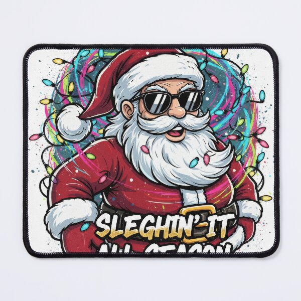Item preview, SLEIGHIN' IT ALL SEASON. Trending Christmas designs. AI Generated. designed and sold by GreaterVibePOD.