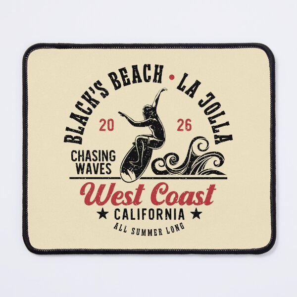 Item preview, Surfing Black's Beach Surf La Jolla San Diego California designed and sold by eclecTEEq.