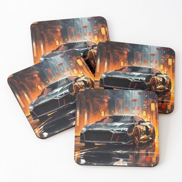 Item preview, Futuristic city lights wrapping around a slammed sports car designed and sold by RevUpDesign.
