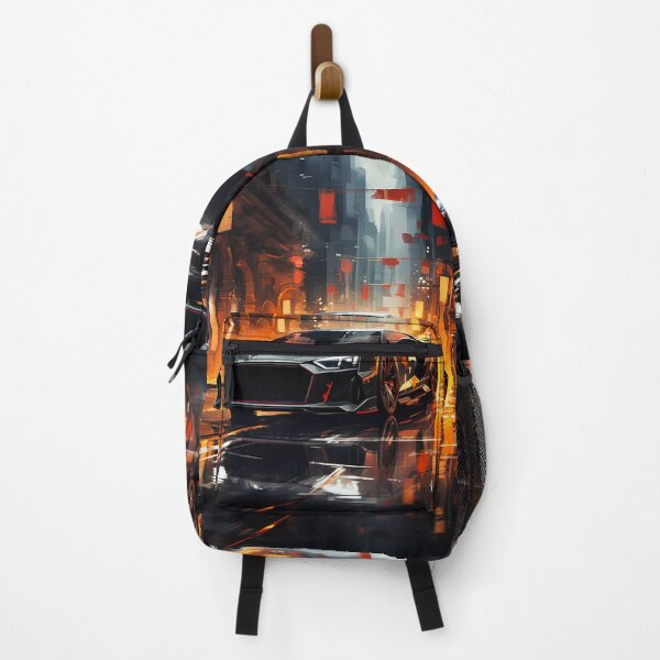 Item preview, Futuristic city lights wrapping around a slammed sports car designed and sold by RevUpDesign.