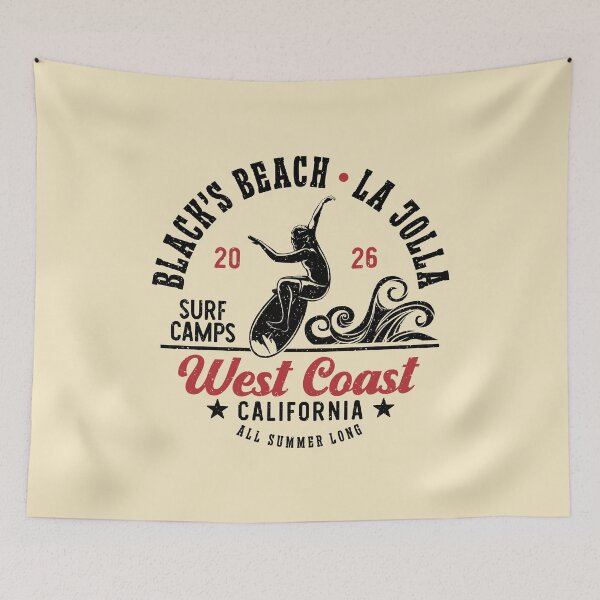 Item preview, Black's Beach Surf Camp Surfing La Jolla San Diego California designed and sold by eclecTEEq.