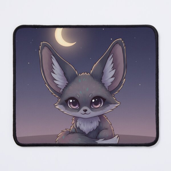 Aperçu de l'œuvre Renard fennec kawaii sombre créée et vendue par BloodMoonDesigns.