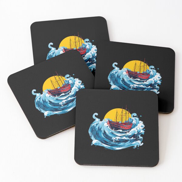 Item preview, Sailing Boat In The Wave Sea Boating Captain Lovers designed and sold by KathleenEliza.