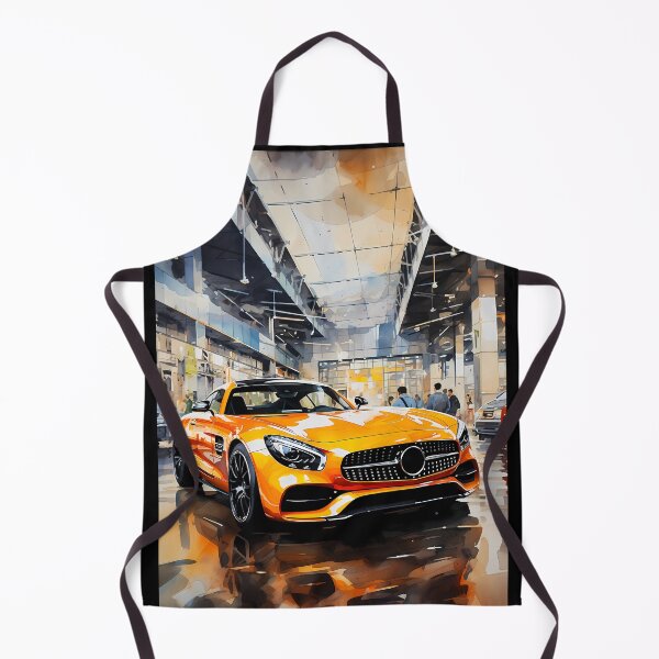 Item preview, Modern dealership floor reflecting a low aggressive sports car designed and sold by RevUpDesign.