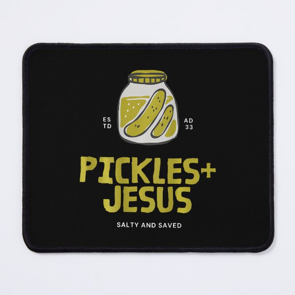 Item preview, Funny Pickles Jesus Salty And Saved Humor Christian 2 Sided designed and sold by KathleenEliza.
