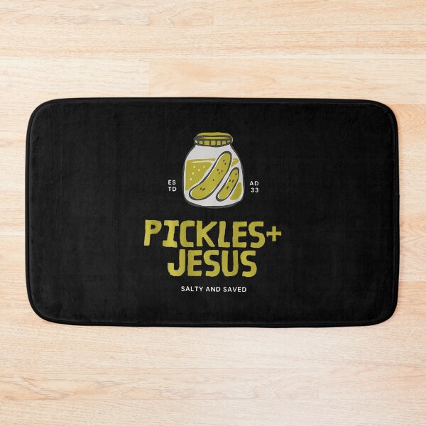 Item preview, Funny Pickles Jesus Salty And Saved Humor Christian 2 Sided designed and sold by KathleenEliza.