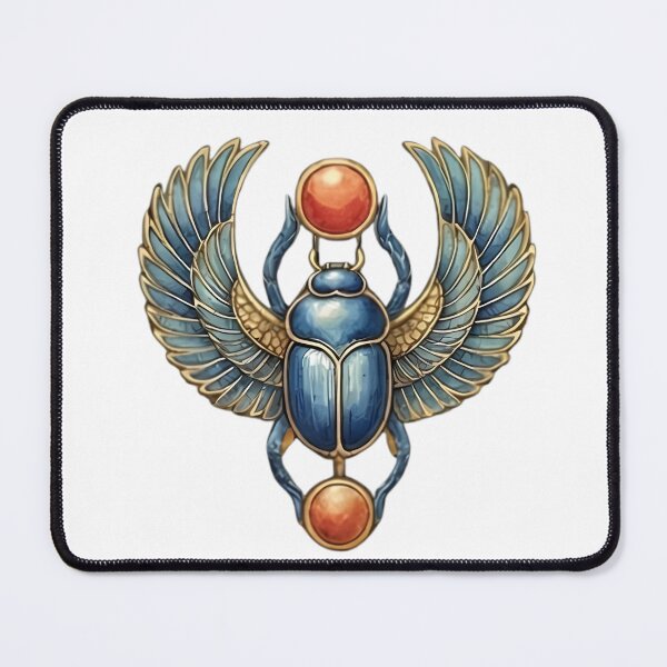 Item preview, Ancient Egyptian Winged Scarab - Symbol of Rebirth and Protection designed and sold by TobaGallery868.