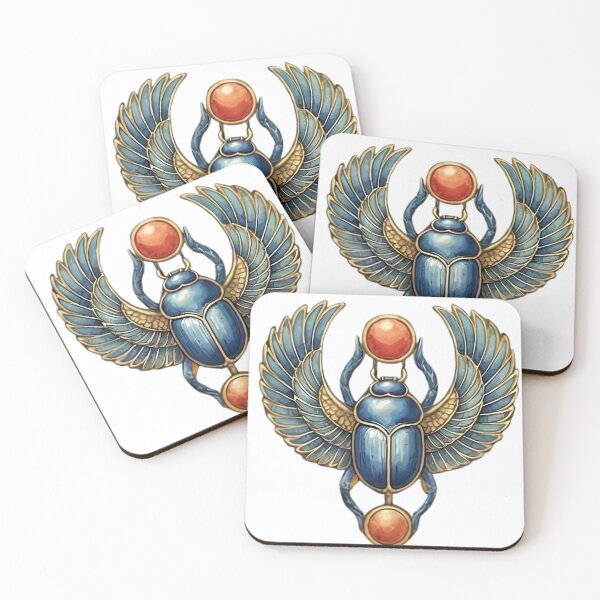 Item preview, Ancient Egyptian Winged Scarab - Symbol of Rebirth and Protection designed and sold by TobaGallery868.