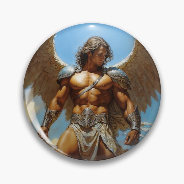 Item preview, Archangel Michael Fantasy Illustration designed and sold by AliceWhiteDF.