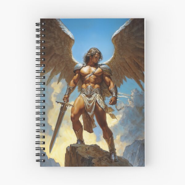 Item preview, Archangel Michael Fantasy Illustration designed and sold by AliceWhiteDF.