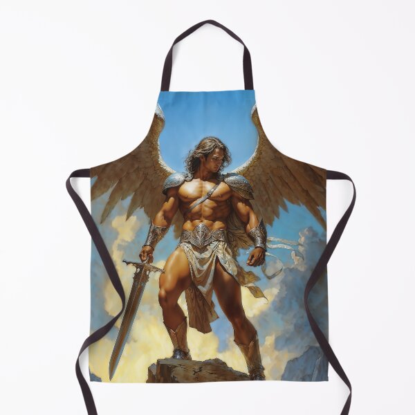 Item preview, Archangel Michael Fantasy Illustration designed and sold by AliceWhiteDF.