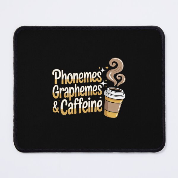 Item preview, Phonemes Graphemes and Caffeine Coffee Lover Reading  designed and sold by MicanCuteStore.