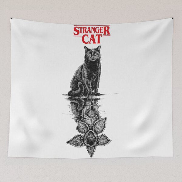 Item preview, strenger cat  designed and sold by Saint Arts Studio.