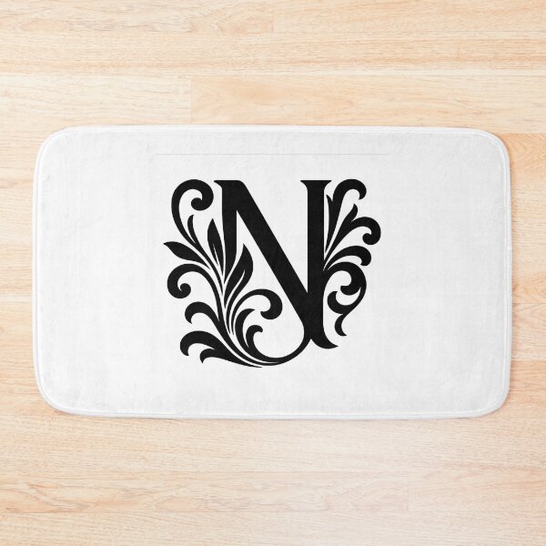 Item preview, Elegant Ornate Letter N – Floral Monogram Design designed and sold by luckyyouth.