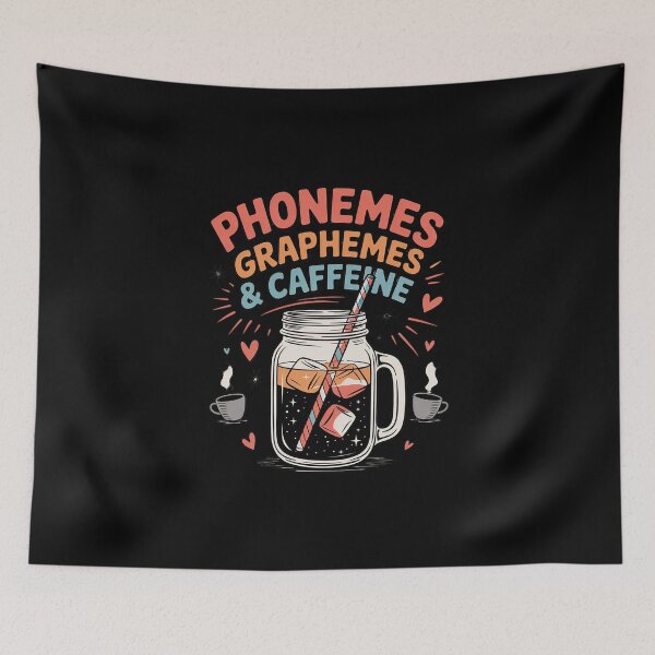 Item preview, Phonemes Graphemes and Caffeine Coffee Teacher0  designed and sold by MicanCuteStore.