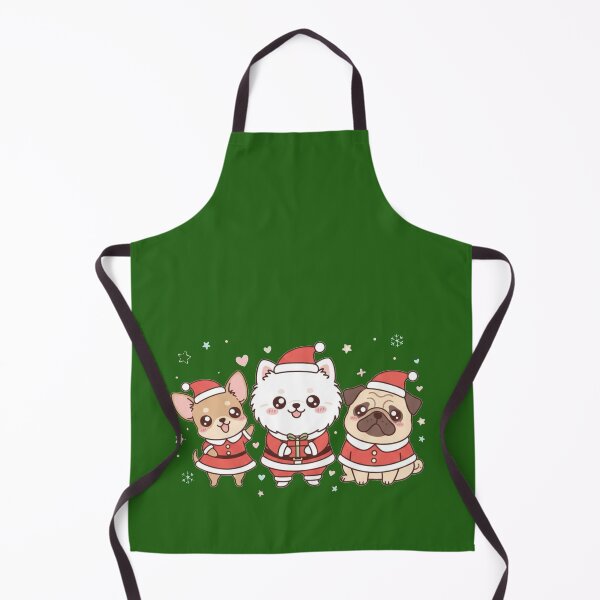 Item preview, Kawaii Christmas Dog Squad - Santa Pugs Pomeranian Chihuahua designed and sold by Tidarat-27.