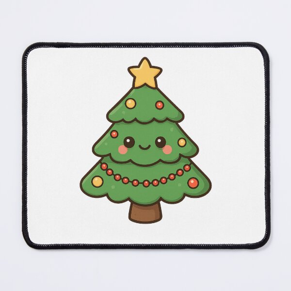 Item preview, Cute Christmas Tree – Kawaii Holiday Tree Illustration designed and sold by Art-Tacos.