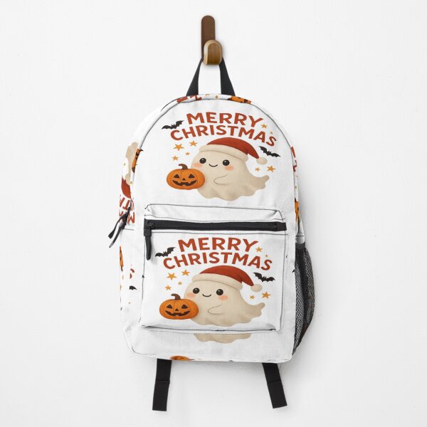 Item preview, Cute Christmas Ghost With Pumpkin Art designed and sold by HiteshArt111.